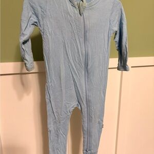 Kyte BABY Light Blue Zipper Footless One-Piece Bodysuit